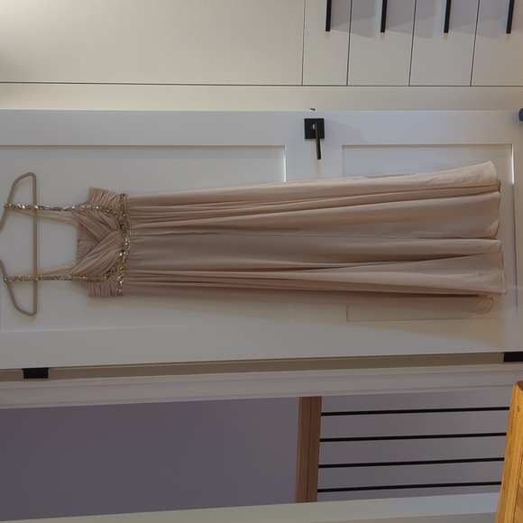 Cream Full Length Dress - Picture 1 of 7